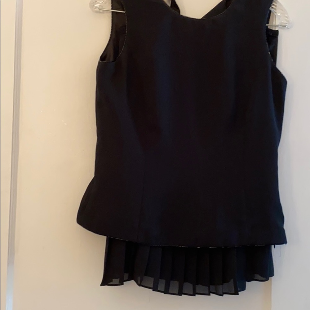 Two piece black cocktail dress